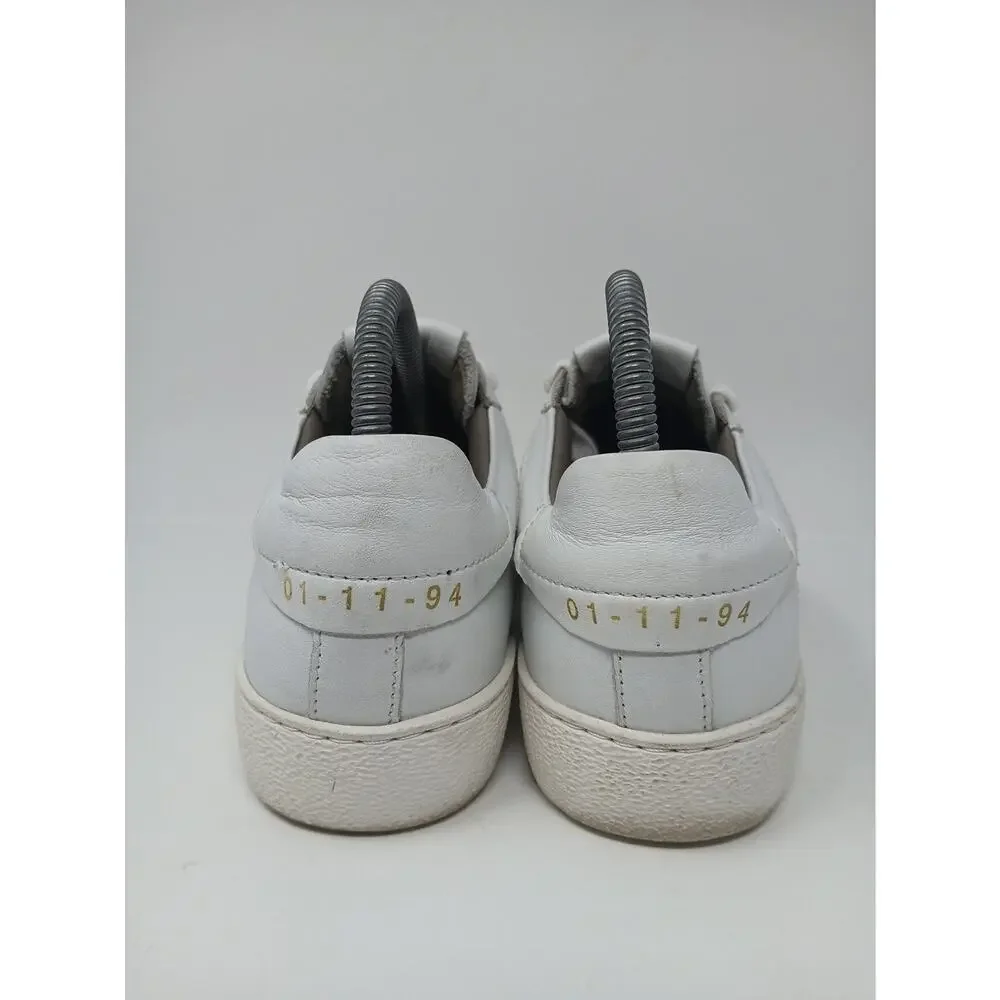 Allsaints Shana Low Top Sneakers 01-11-94 Men Size 8 Luxury Shoes Sheer WF081V